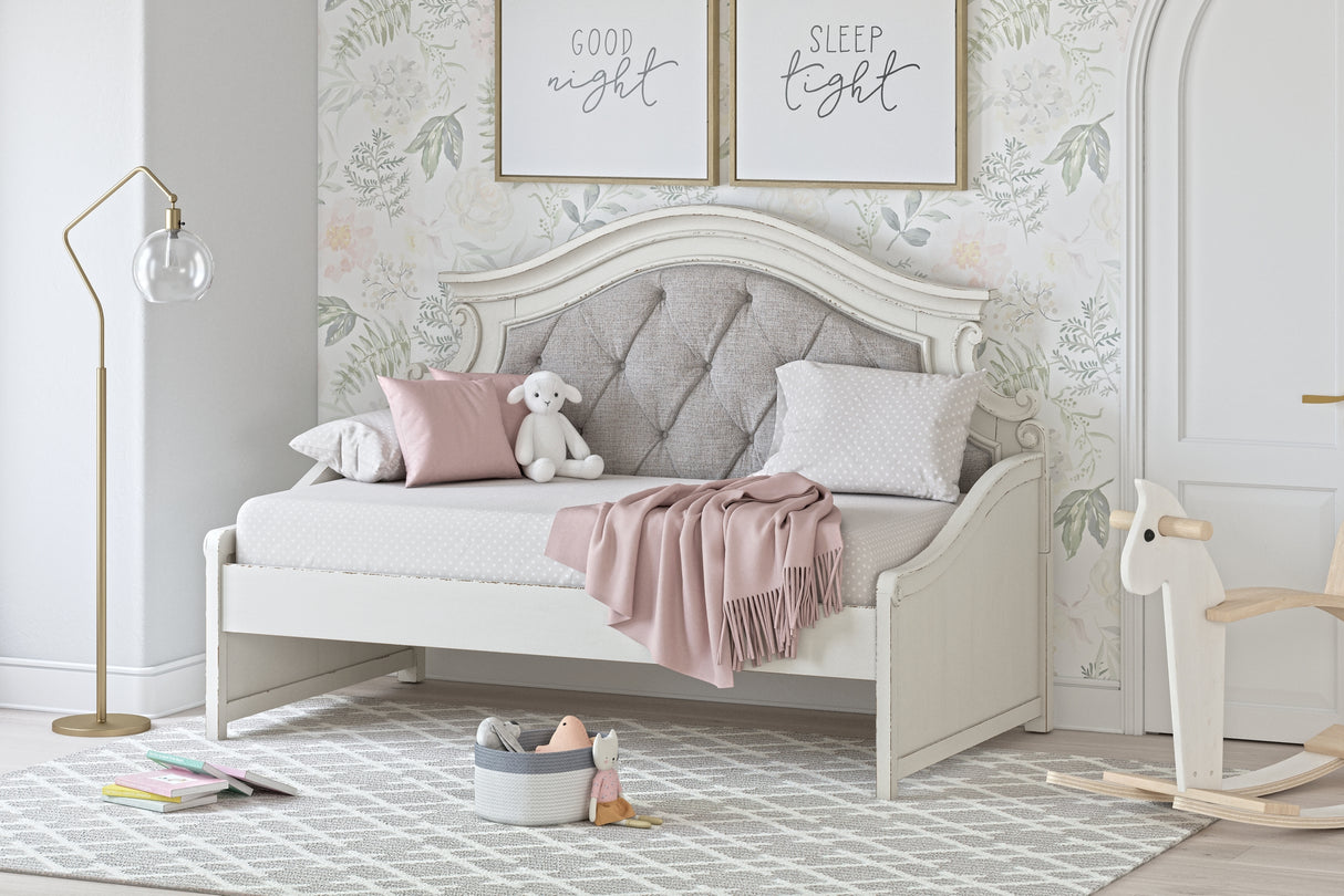 Realyn Chipped White Twin Day Bed from Ashley Furniture - Luna Furniture