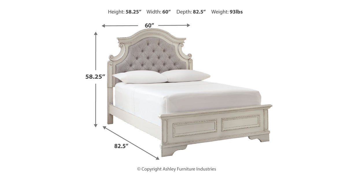 Realyn Two-tone Full Panel Bed, Dresser, Mirror and Nightstand from Ashley - Luna Furniture