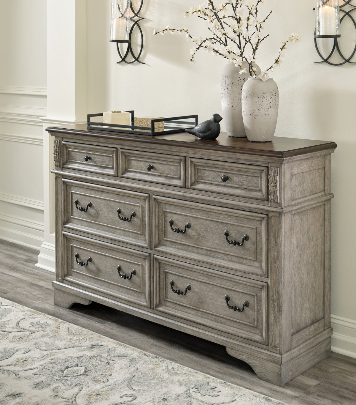 Lodenbay Two-tone Dresser from Ashley - Luna Furniture