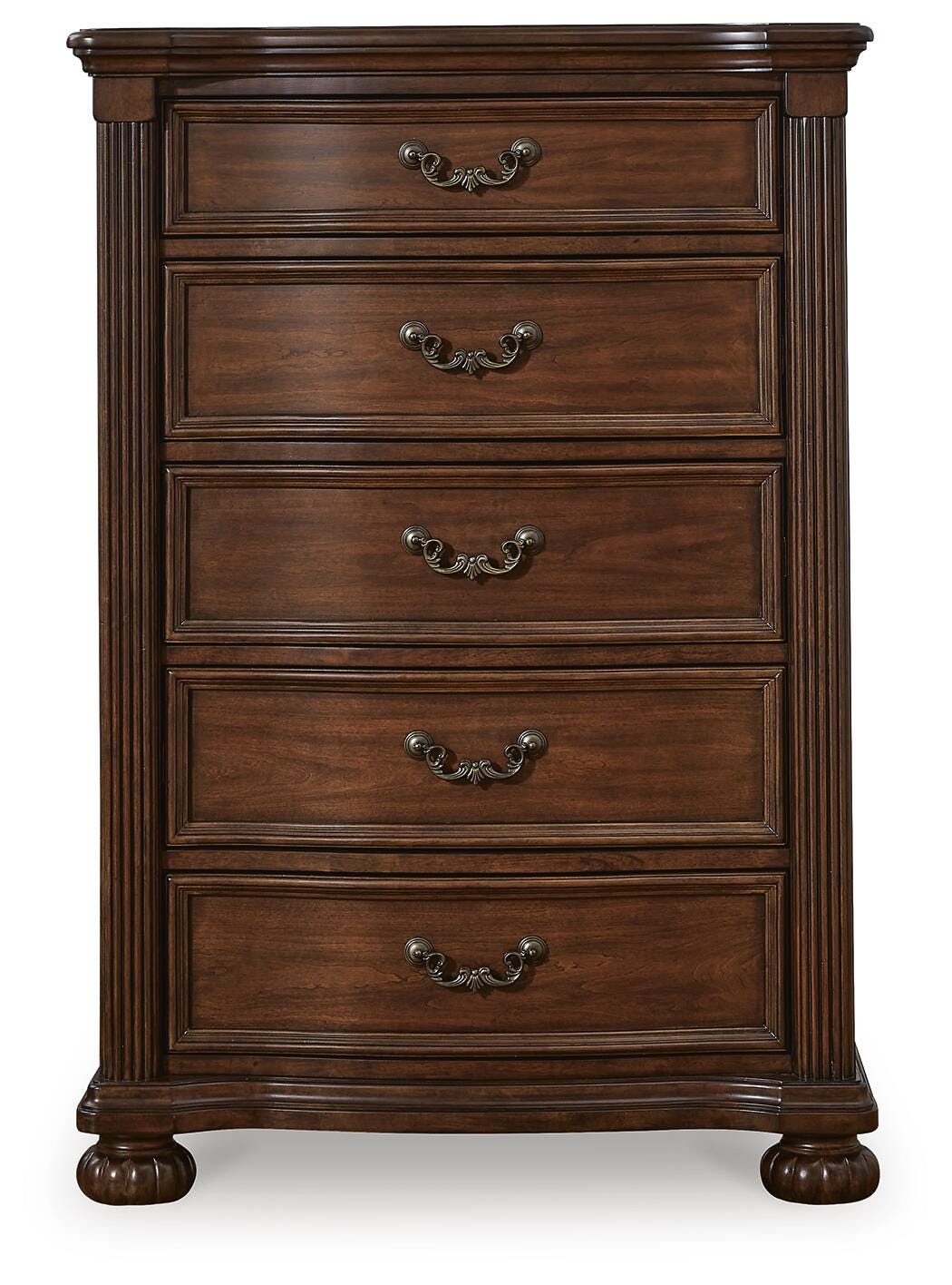 Lavinton King Poster Bed, Dresser, Mirror, Chest and Nightstand from Ashley Furniture - Luna Furniture