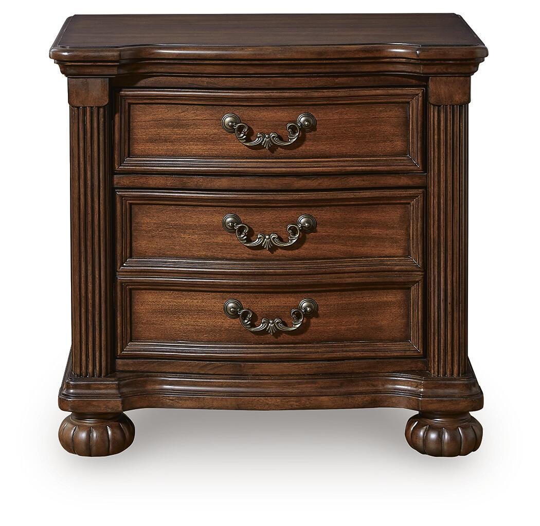 Lavinton Queen Poster Bed and 2 Nightstands from Ashley - Luna Furniture