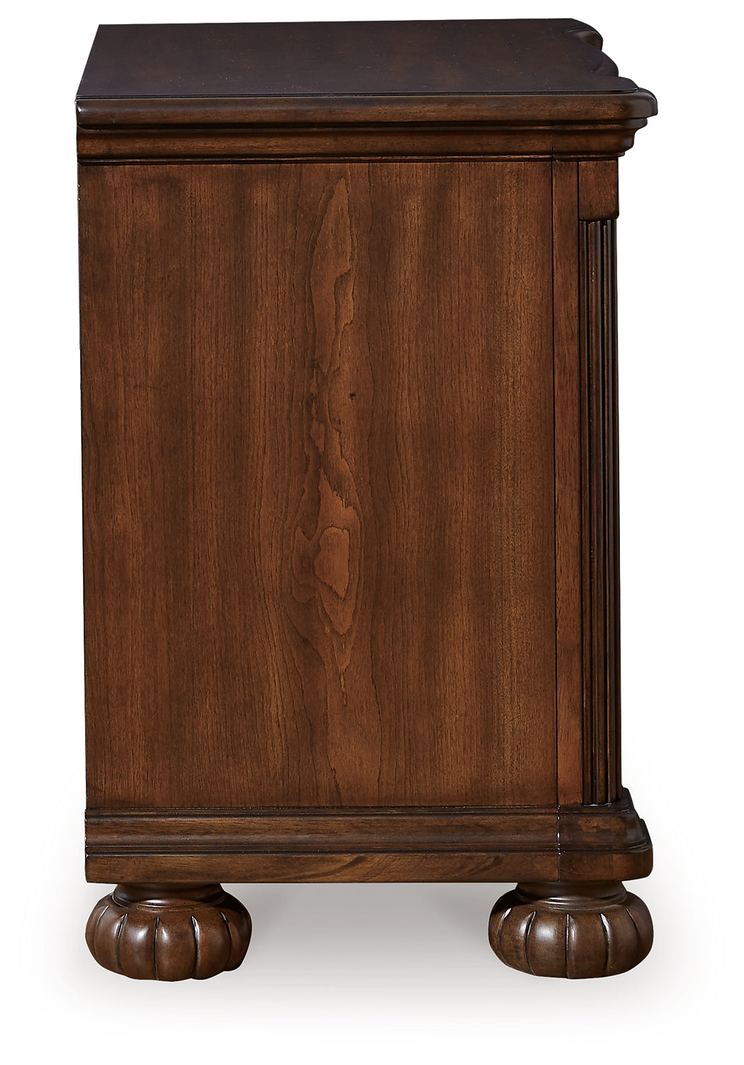 Lavinton Brown King Poster Bed, Dresser, Mirror and Nightstand from Ashley Furniture - Luna Furniture