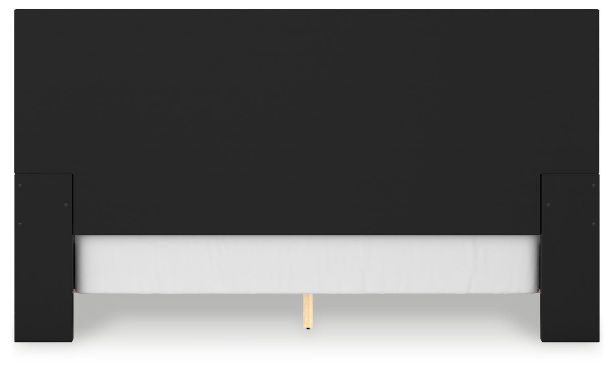 Londer Black King Panel Bed from Ashley - Luna Furniture
