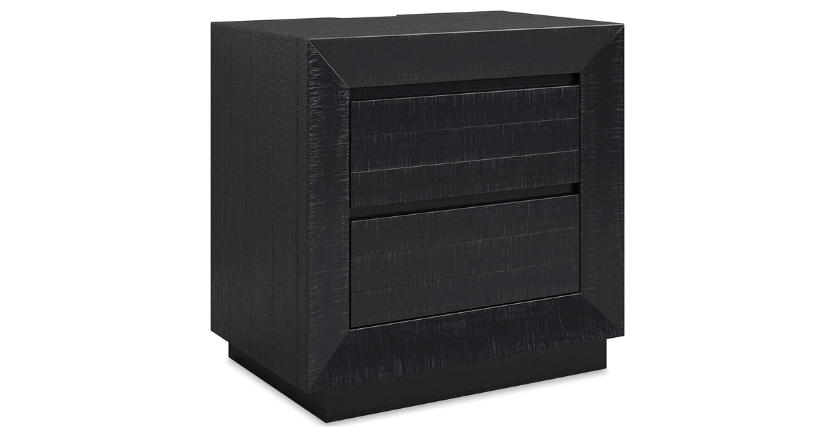 Londer Black Nightstand from Ashley - Luna Furniture