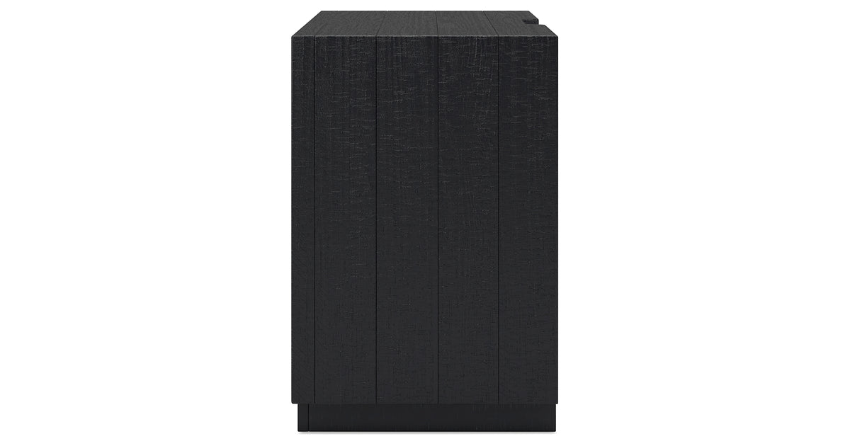 Londer Black Nightstand from Ashley - Luna Furniture