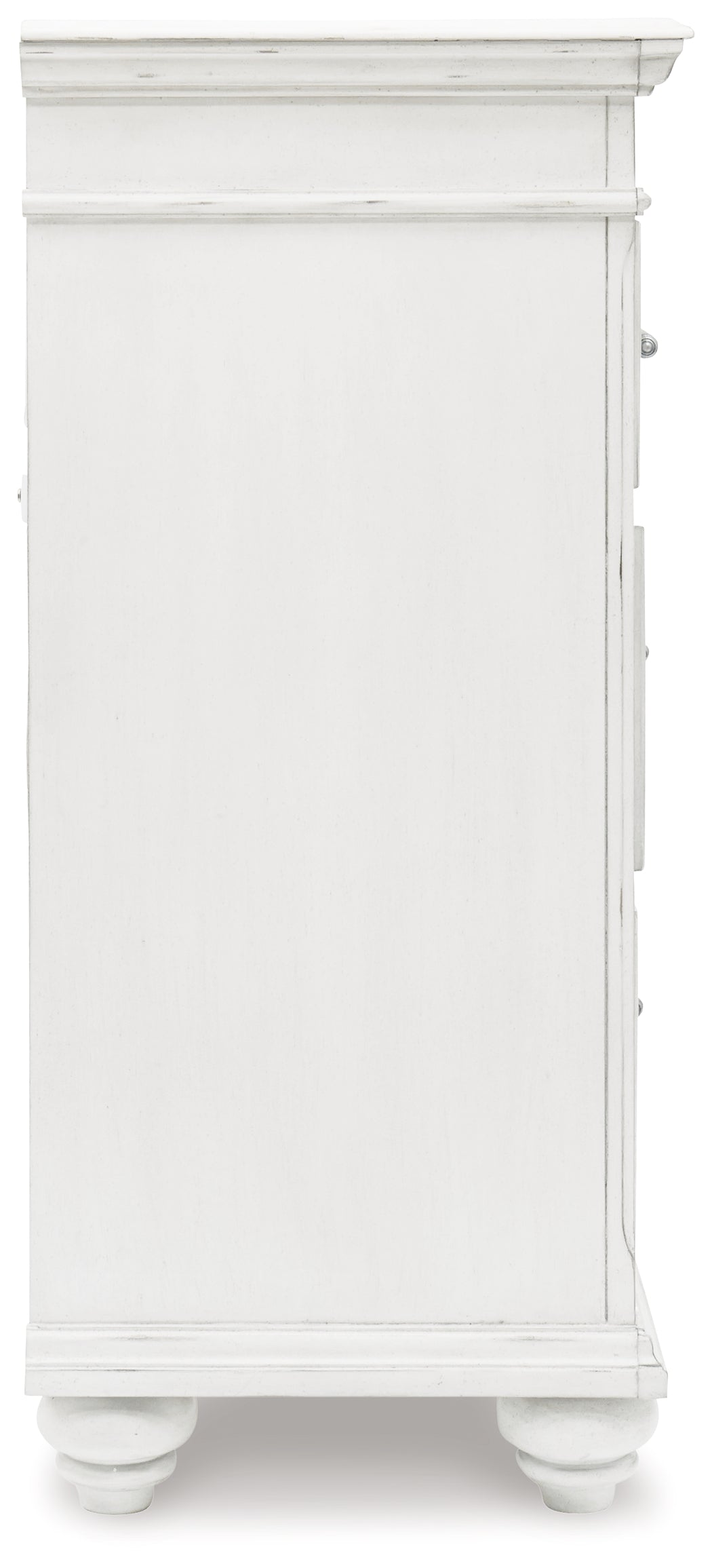 Kanwyn King Panel Bed with Storage with Dresser in Whitewash from Ashley - Luna Furniture