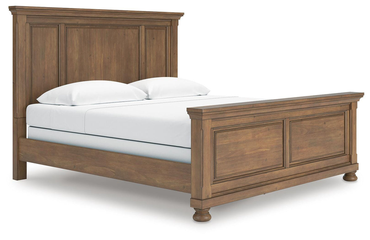 Feddinger King Panel Bed, Dresser, Mirror, Chest and 2 Nightstands from Ashley - Luna Furniture
