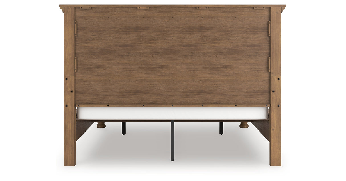 Feddinger Medium Brown California King Panel Storage Bed from Ashley Furniture - Luna Furniture