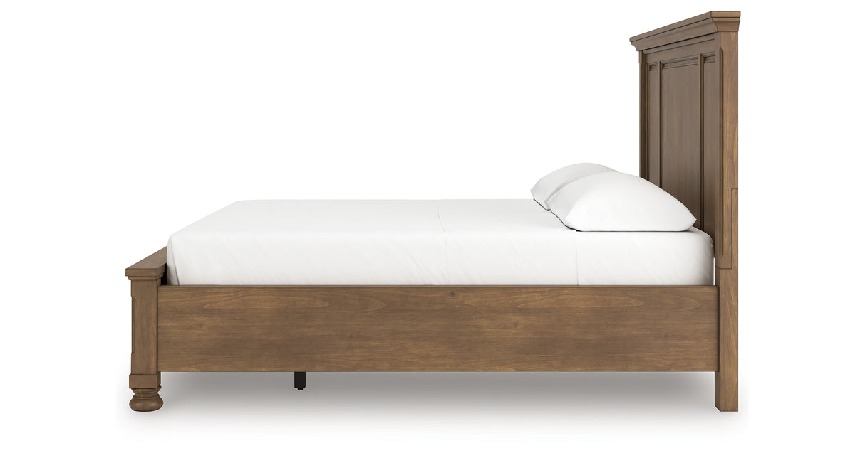 Feddinger Medium Brown California King Panel Storage Bed from Ashley Furniture - Luna Furniture
