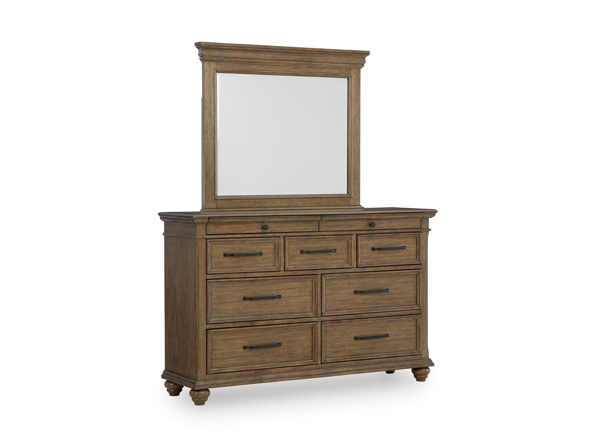Karallin Medium Brown Storage Panel Bedroom Set from Ashley - Luna Furniture