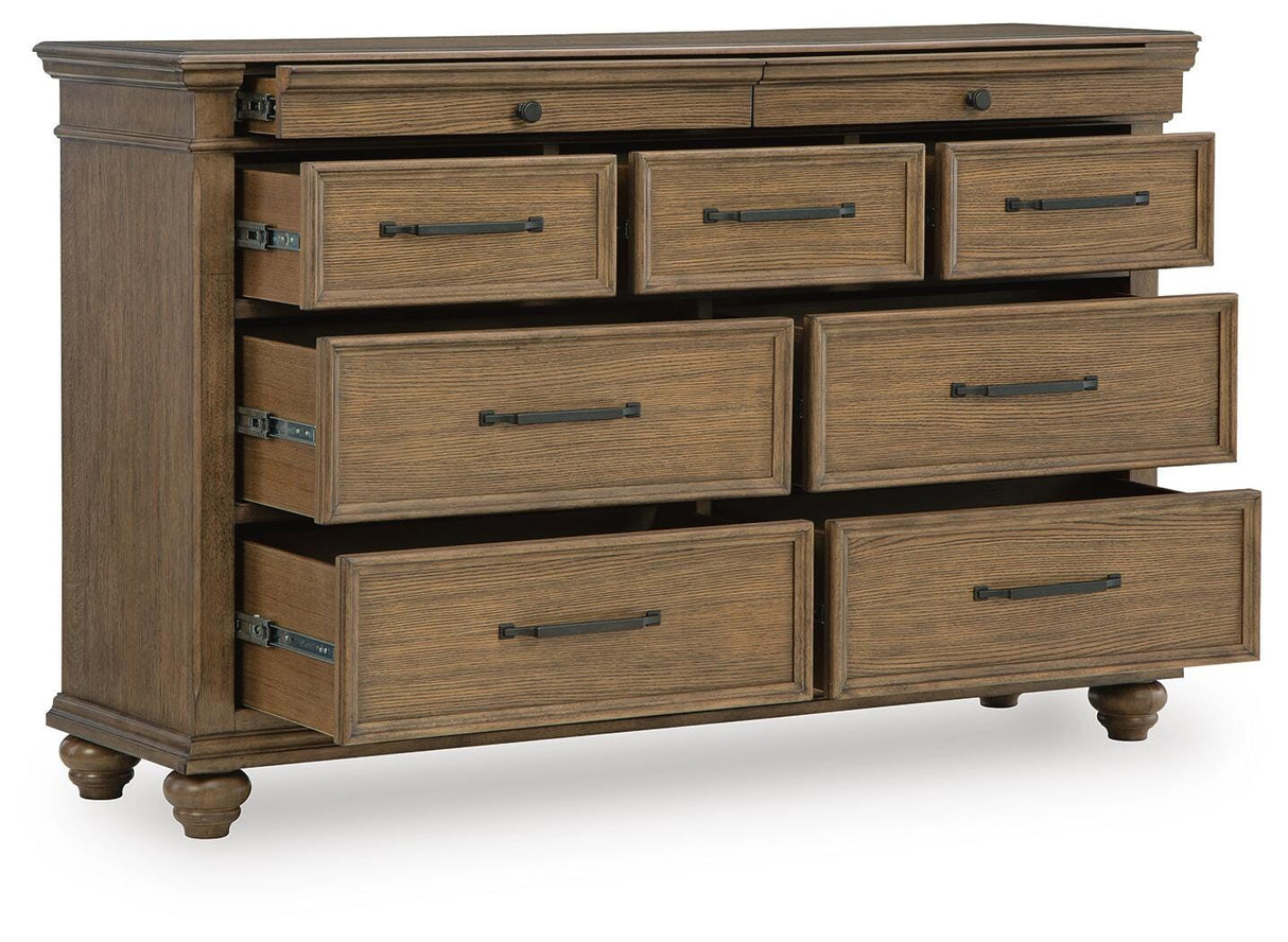 Karallin Medium Brown Dresser from Ashley Furniture - Luna Furniture