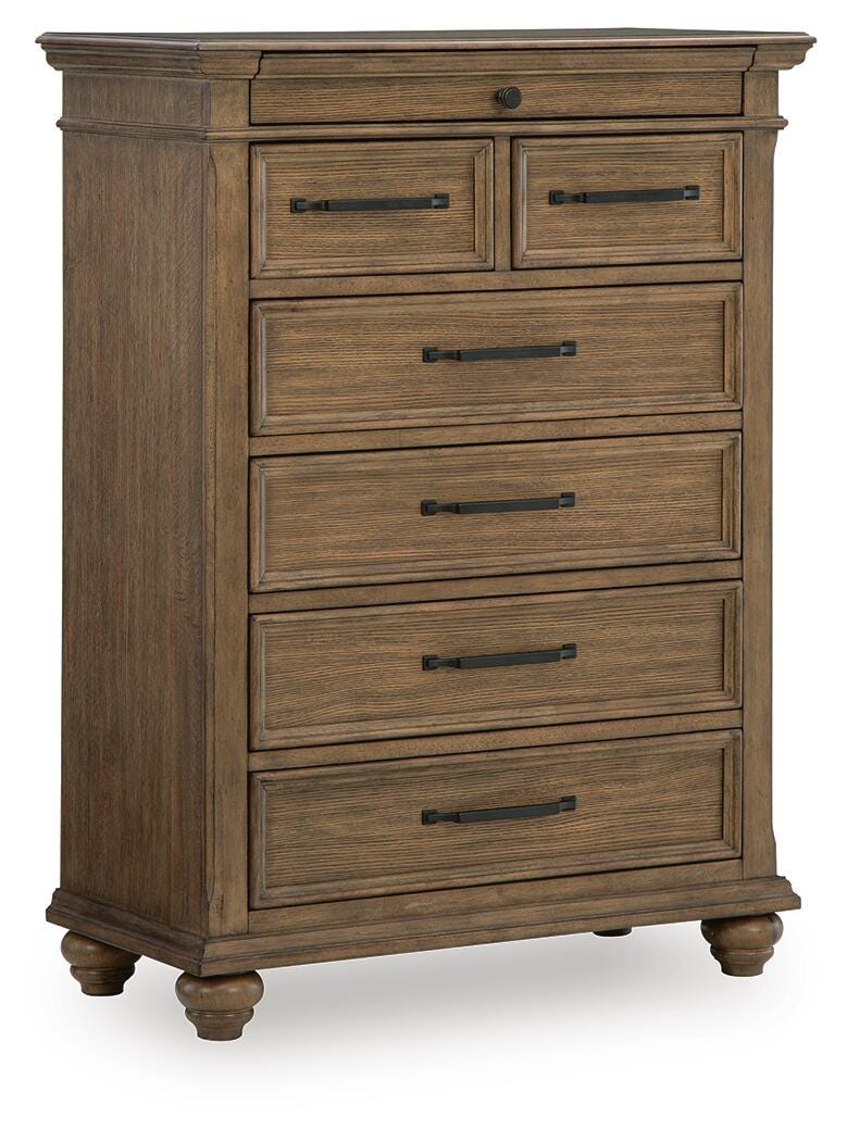 Karallin Medium Brown Storage Panel Bedroom Set from Ashley - Luna Furniture