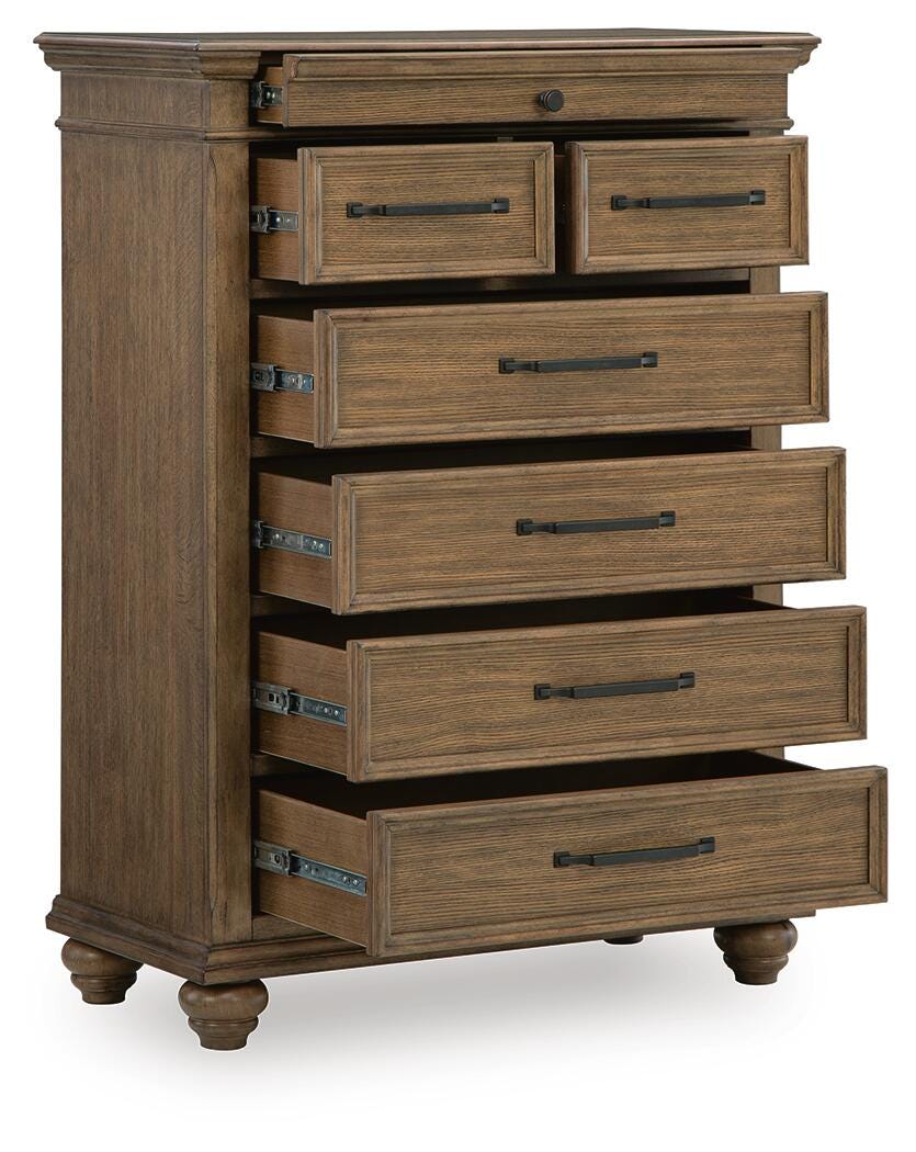 Karallin Medium Brown Storage Panel Bedroom Set from Ashley - Luna Furniture