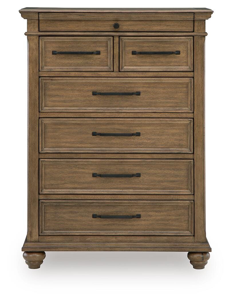 Karallin Medium Brown Storage Panel Bedroom Set from Ashley - Luna Furniture