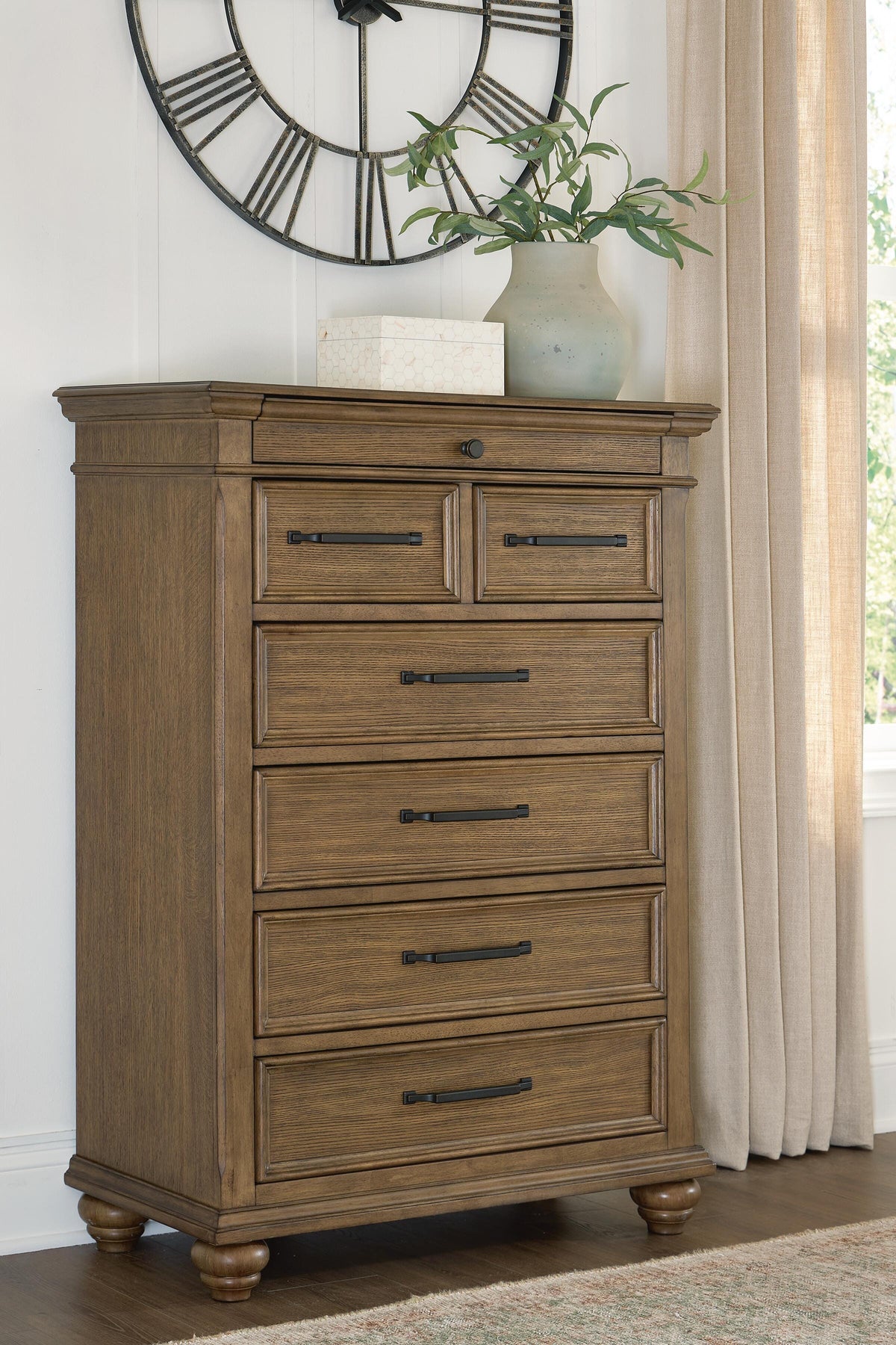 Karallin Medium Brown Storage Panel Bedroom Set from Ashley - Luna Furniture