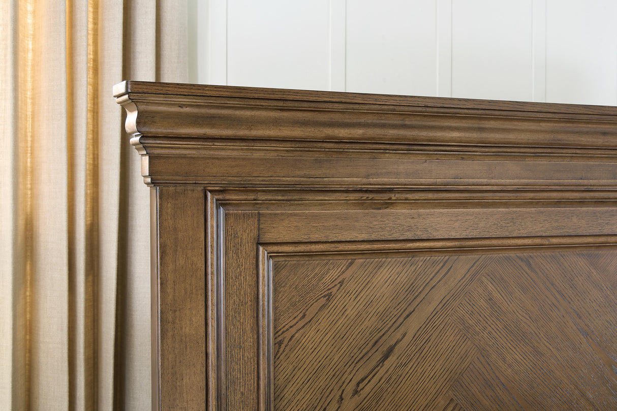 Karallin Medium Brown California King Panel Bed from Ashley - Luna Furniture