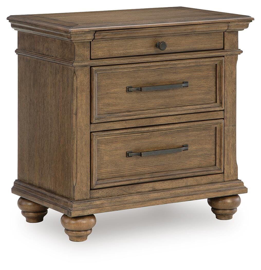 Karallin Medium Brown Nightstand from Ashley Furniture - Luna Furniture