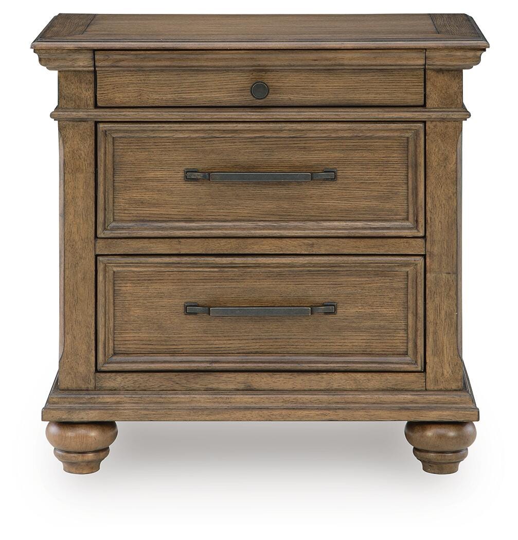 Karallin Medium Brown Nightstand from Ashley Furniture - Luna Furniture
