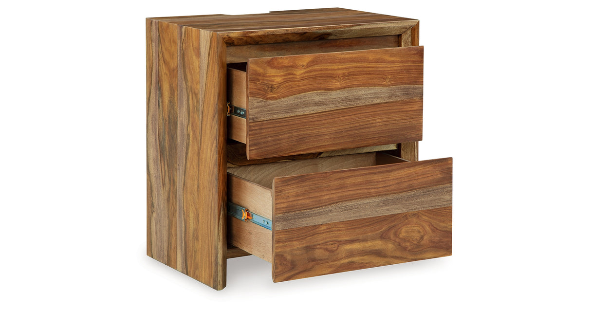 Dressonni Brown Nightstand from Ashley - Luna Furniture