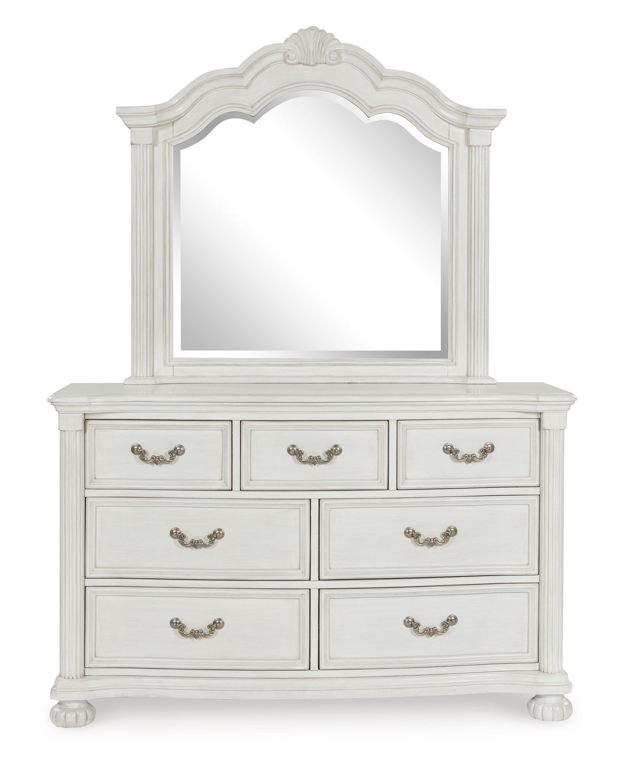 Montelaine Antique White Bedroom Mirror (Mirror Only) from Ashley - Luna Furniture