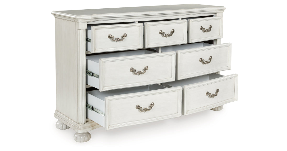 Montelaine Antique White Dresser from Ashley Furniture - Luna Furniture