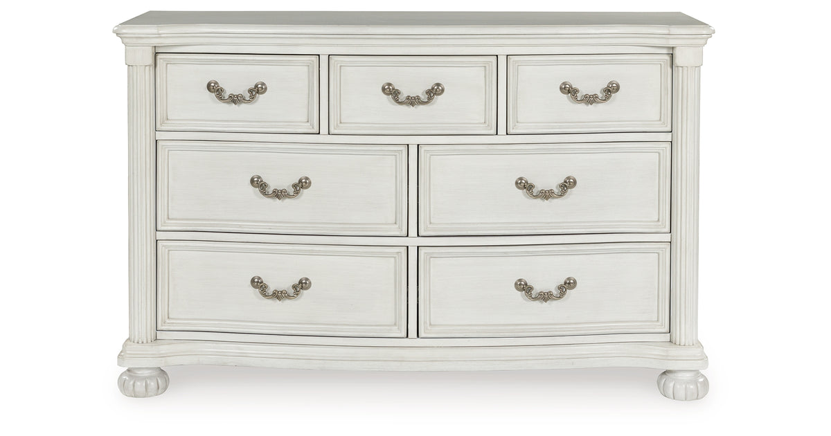 Montelaine Antique White Dresser from Ashley Furniture - Luna Furniture