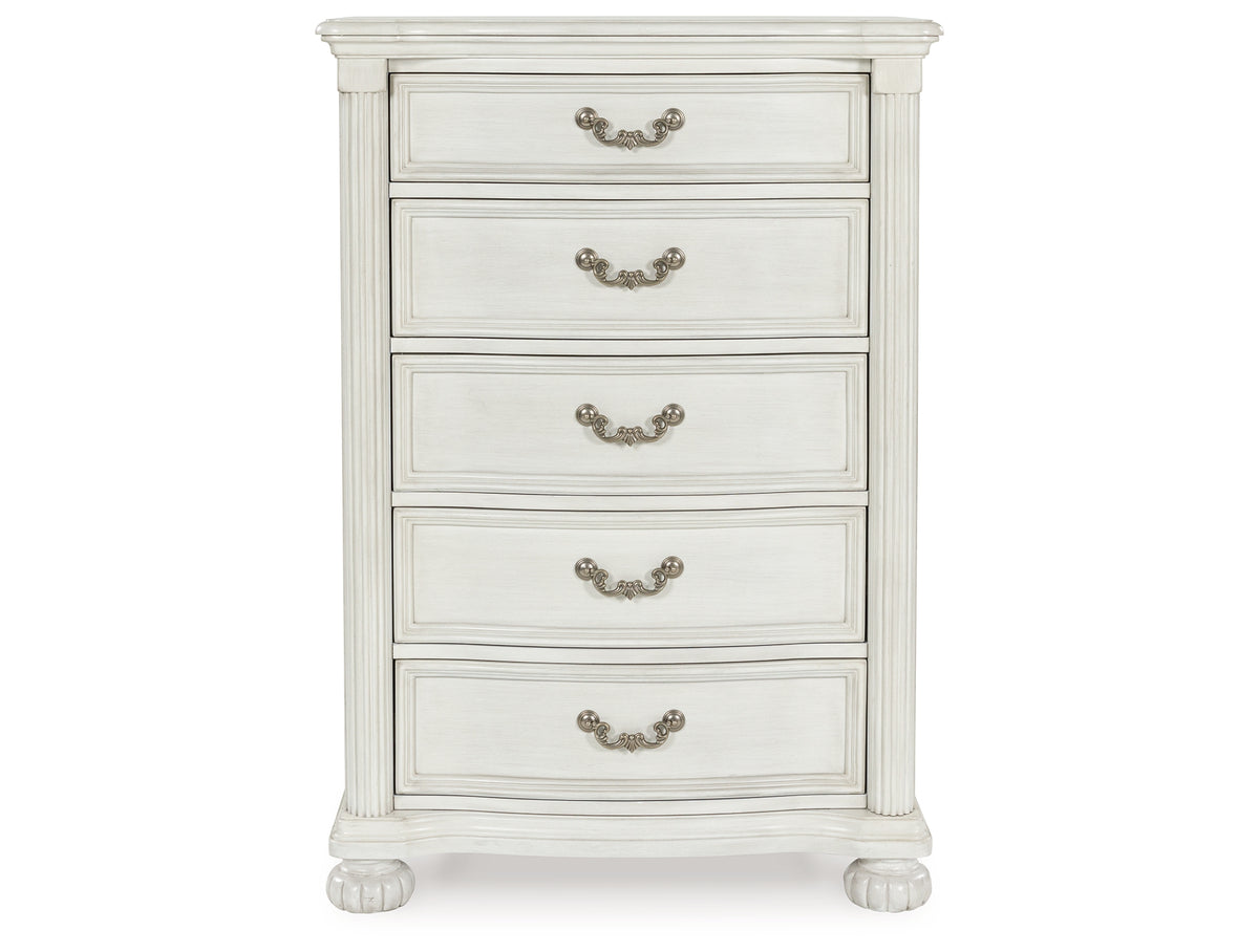 Montelaine Antique White Chest of Drawers from Ashley Furniture - Luna Furniture