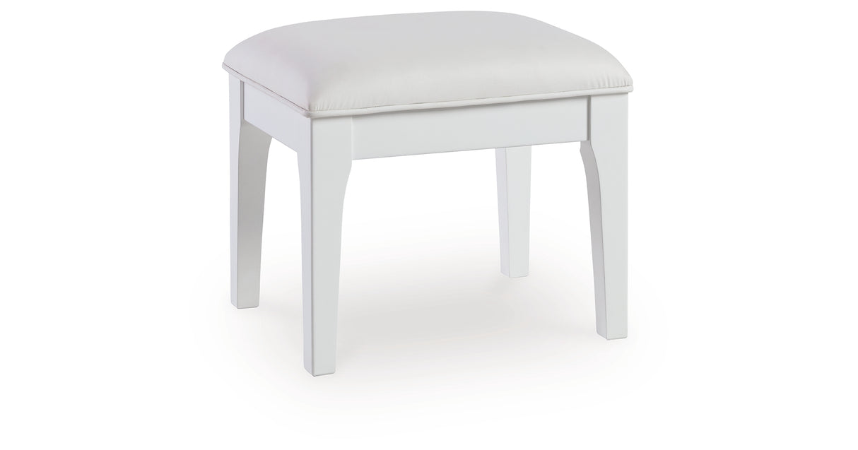 Chalanna Vanity, Mirror and Stool from Ashley - Luna Furniture
