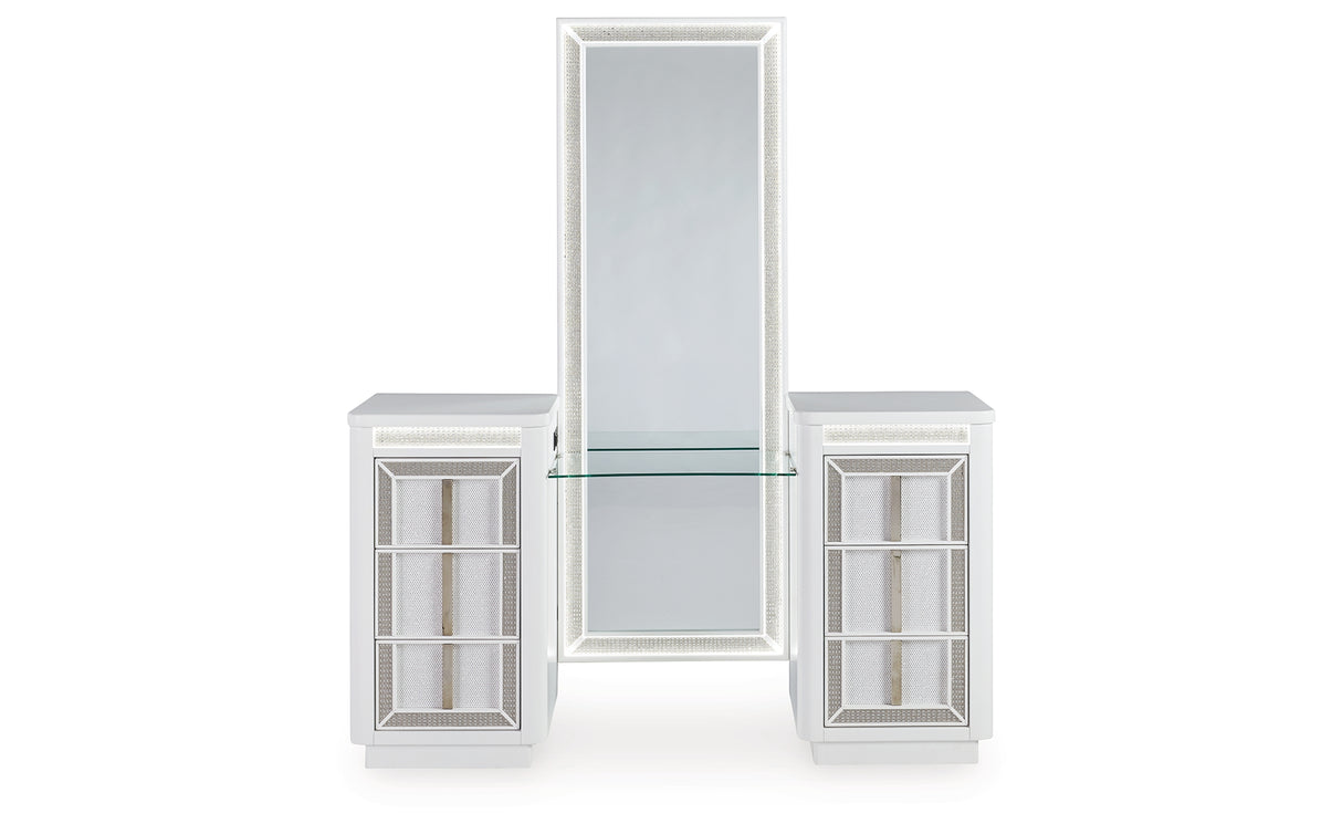Chalanna Vanity, Mirror and Stool from Ashley - Luna Furniture