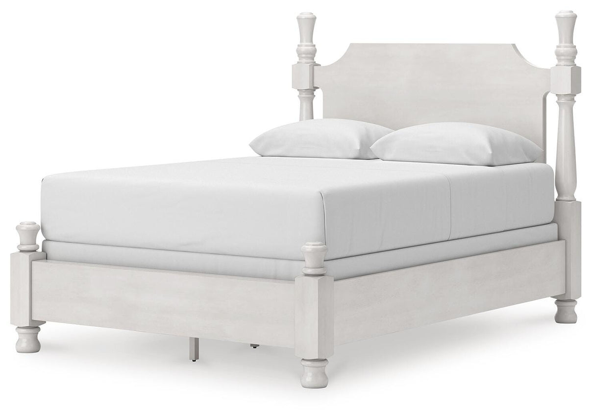 Rowlenstown Queen Poster Bed, Dresser and Mirror from Ashley Furniture - Luna Furniture
