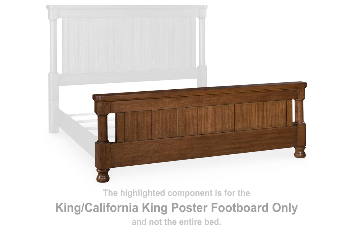 Rowlenstown Brown King/California King Poster Footboard from Ashley Furniture - Luna Furniture