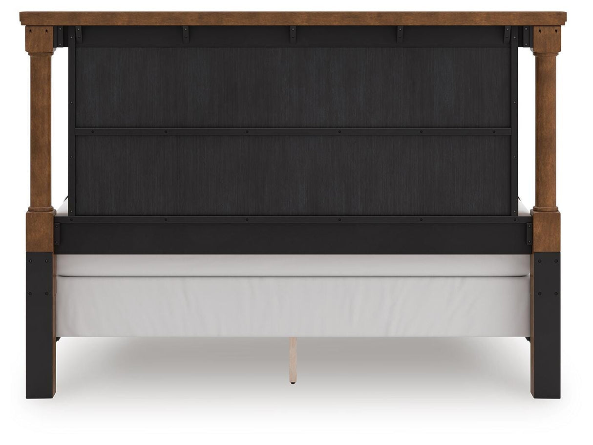 Rowlenstown Brown California King Poster Bed from Ashley Furniture - Luna Furniture