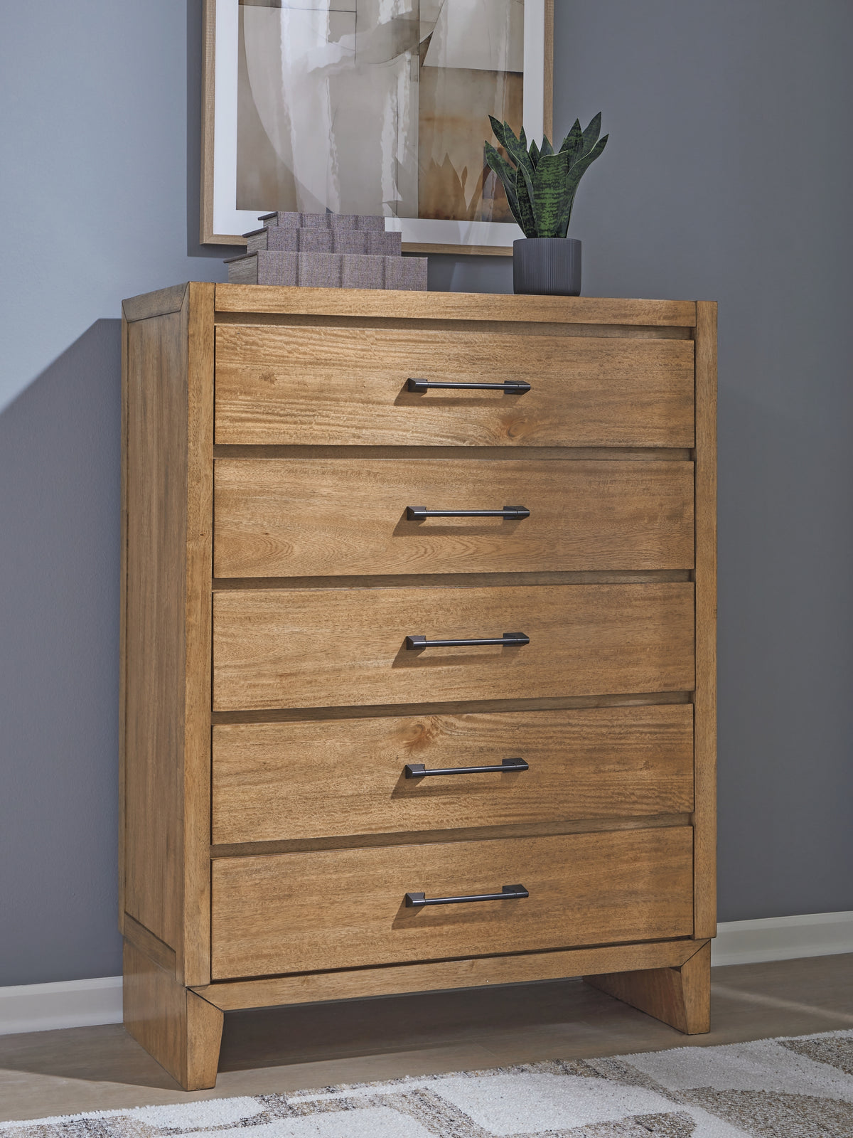 Sherbana Light Brown Chest of Drawers from Ashley - Luna Furniture