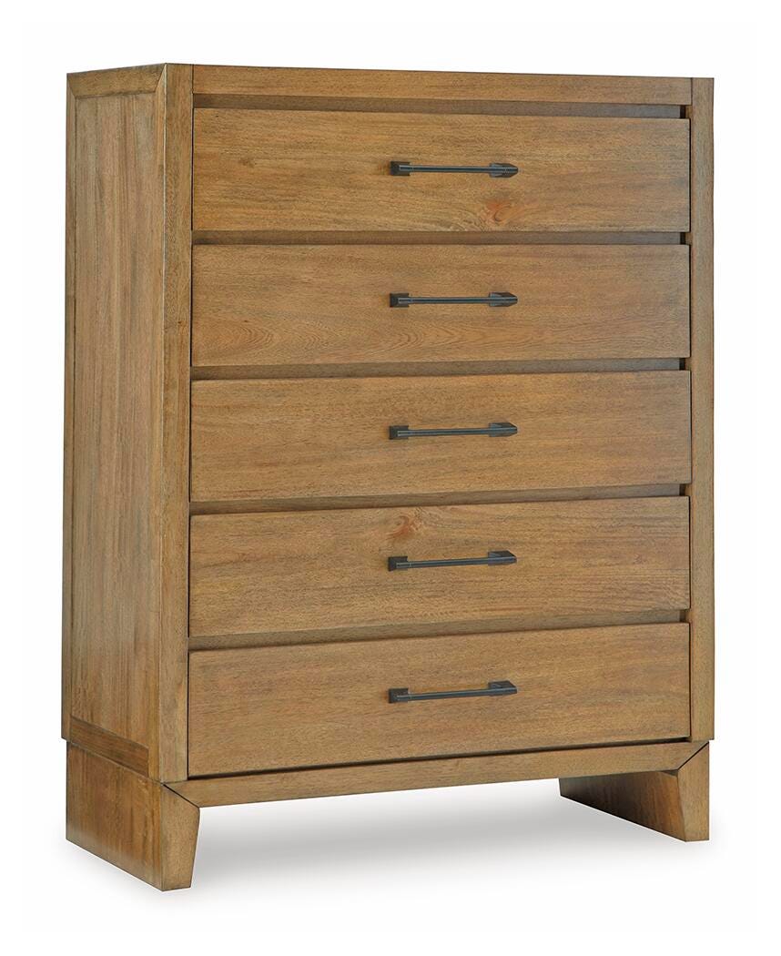 Sherbana Light Brown Chest of Drawers from Ashley - Luna Furniture