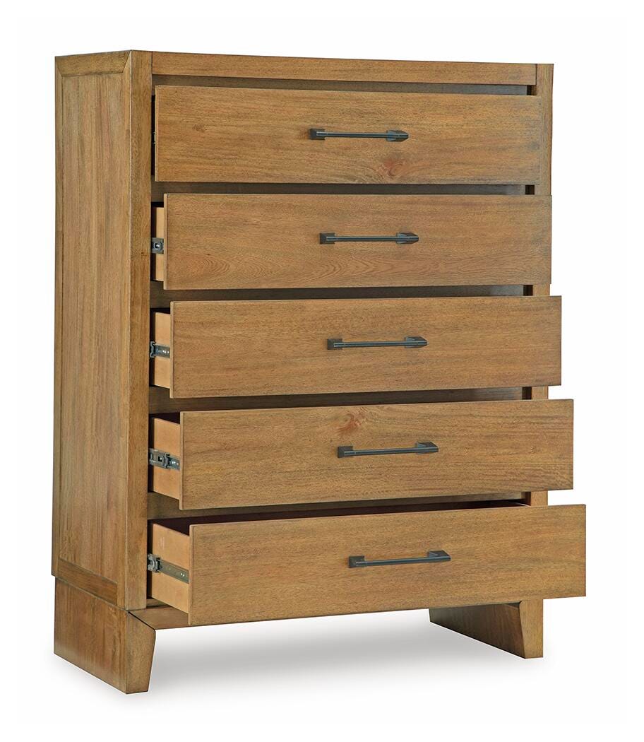 Sherbana Light Brown Chest of Drawers from Ashley - Luna Furniture