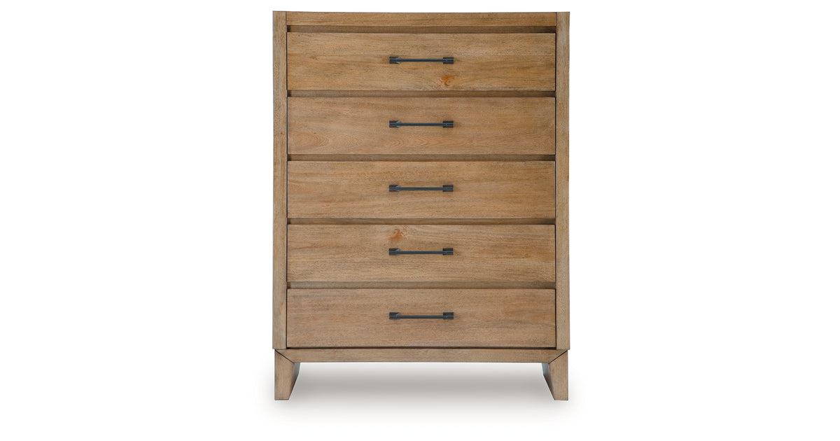 Sherbana Light Brown Chest of Drawers from Ashley - Luna Furniture