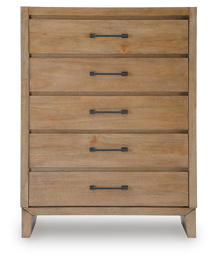 Sherbana Light Brown Chest of Drawers from Ashley - Luna Furniture