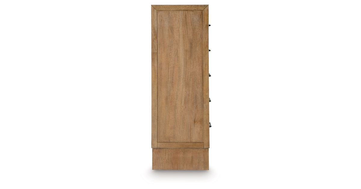 Sherbana Light Brown Chest of Drawers from Ashley - Luna Furniture
