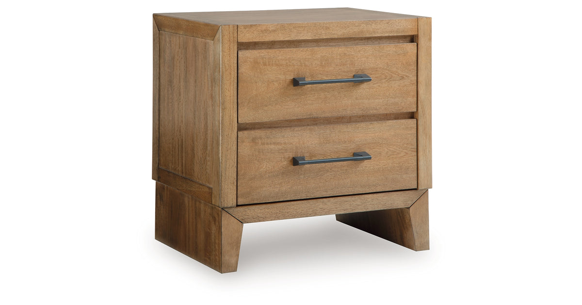 Sherbana Light Brown Nightstand from Ashley - Luna Furniture