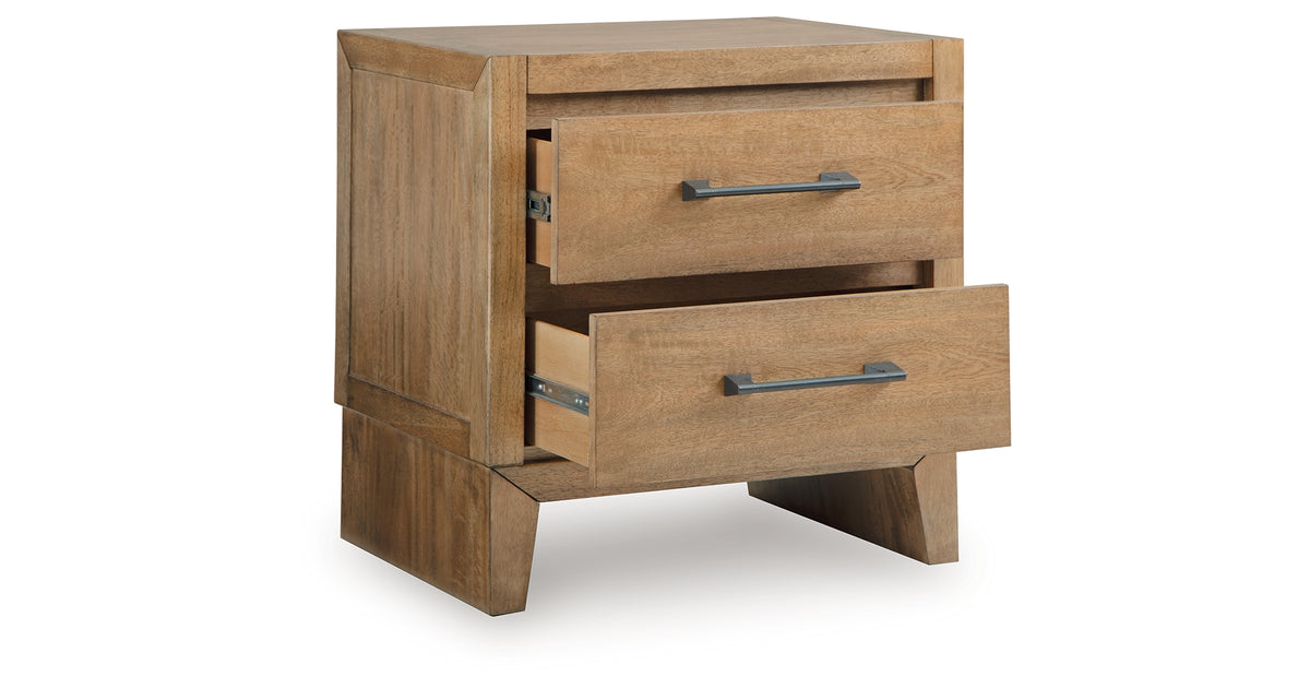Sherbana Light Brown Nightstand from Ashley - Luna Furniture