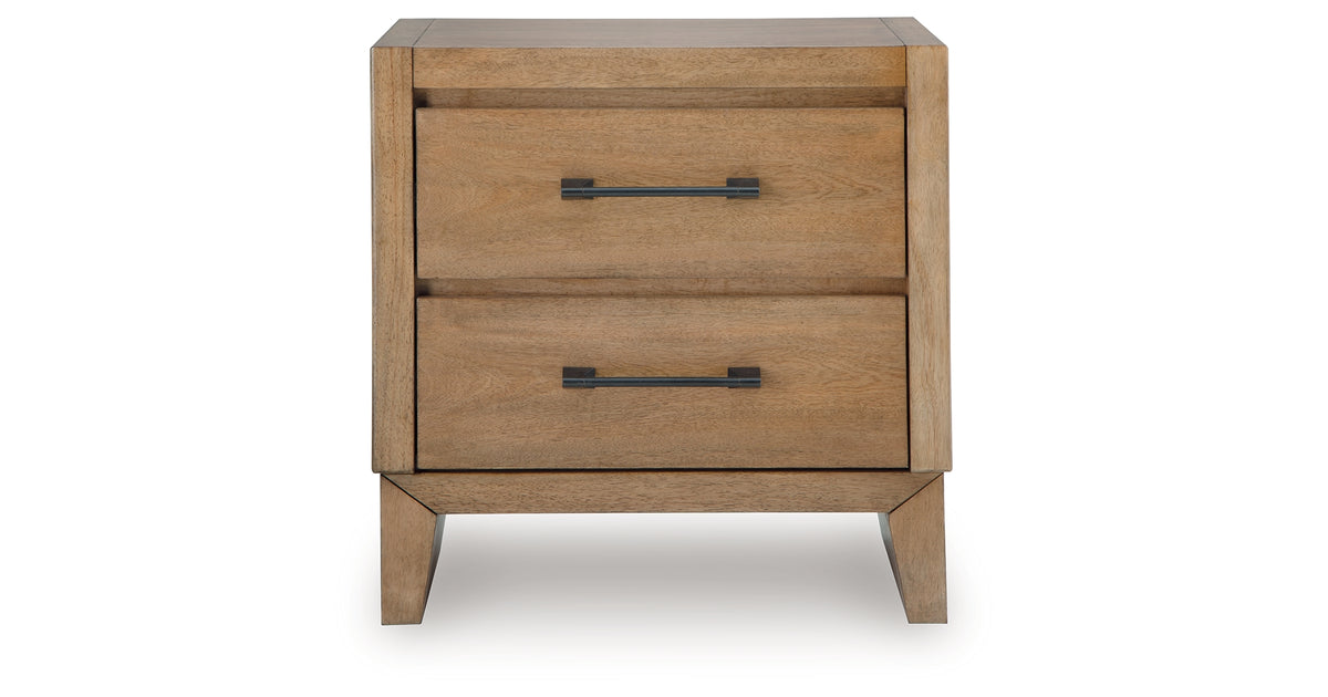 Sherbana Light Brown Nightstand from Ashley - Luna Furniture