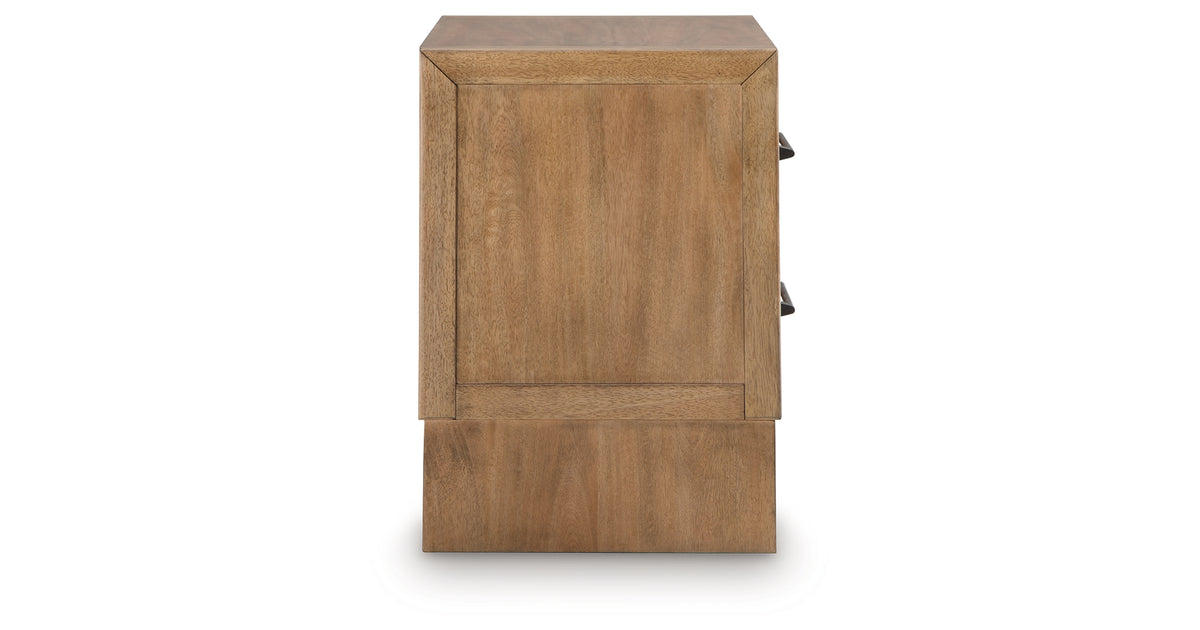 Sherbana Light Brown Nightstand from Ashley - Luna Furniture