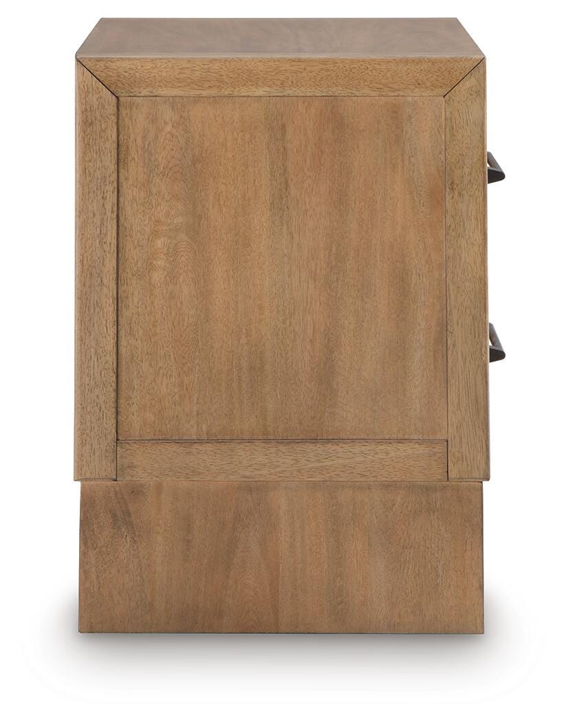 Sherbana Light Brown Nightstand from Ashley - Luna Furniture