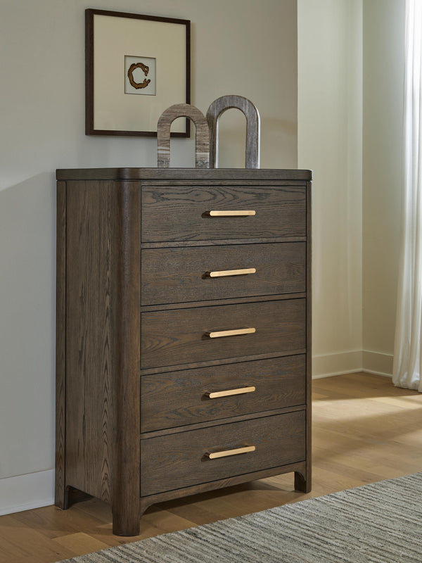 Radkin Burnished Brown Chest of Drawers