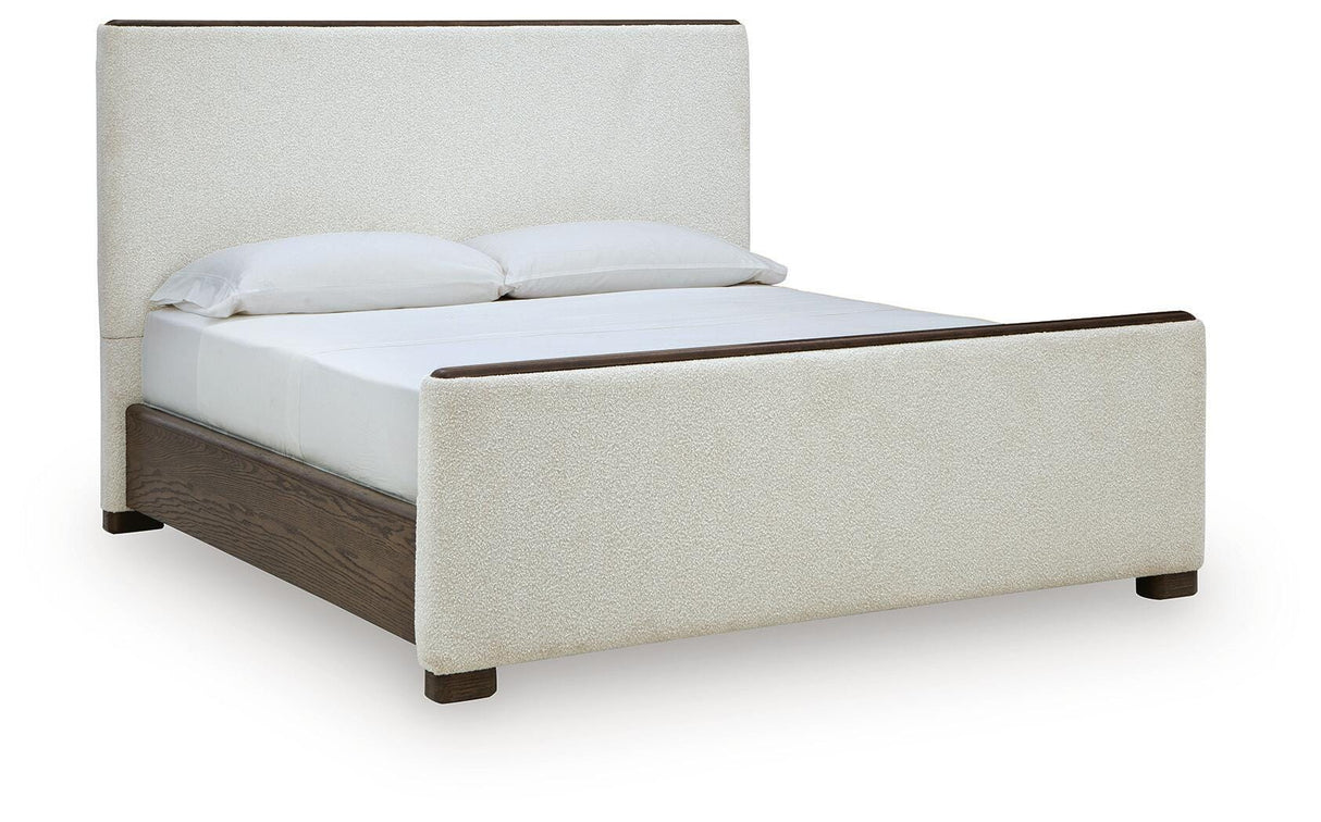 Radkin Burnished Brown California King Uphostered Panel Bed from Ashley - Luna Furniture
