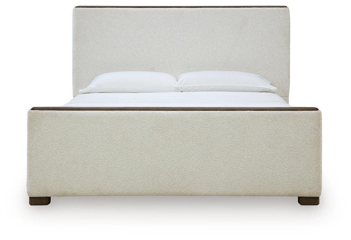 Radkin Burnished Brown California King Uphostered Panel Bed from Ashley - Luna Furniture