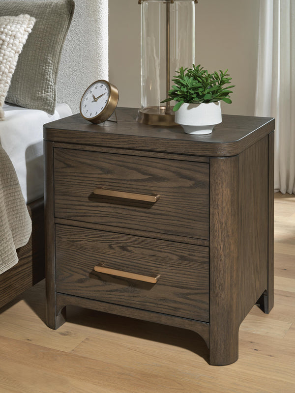 Radkin Burnished Brown Nightstand