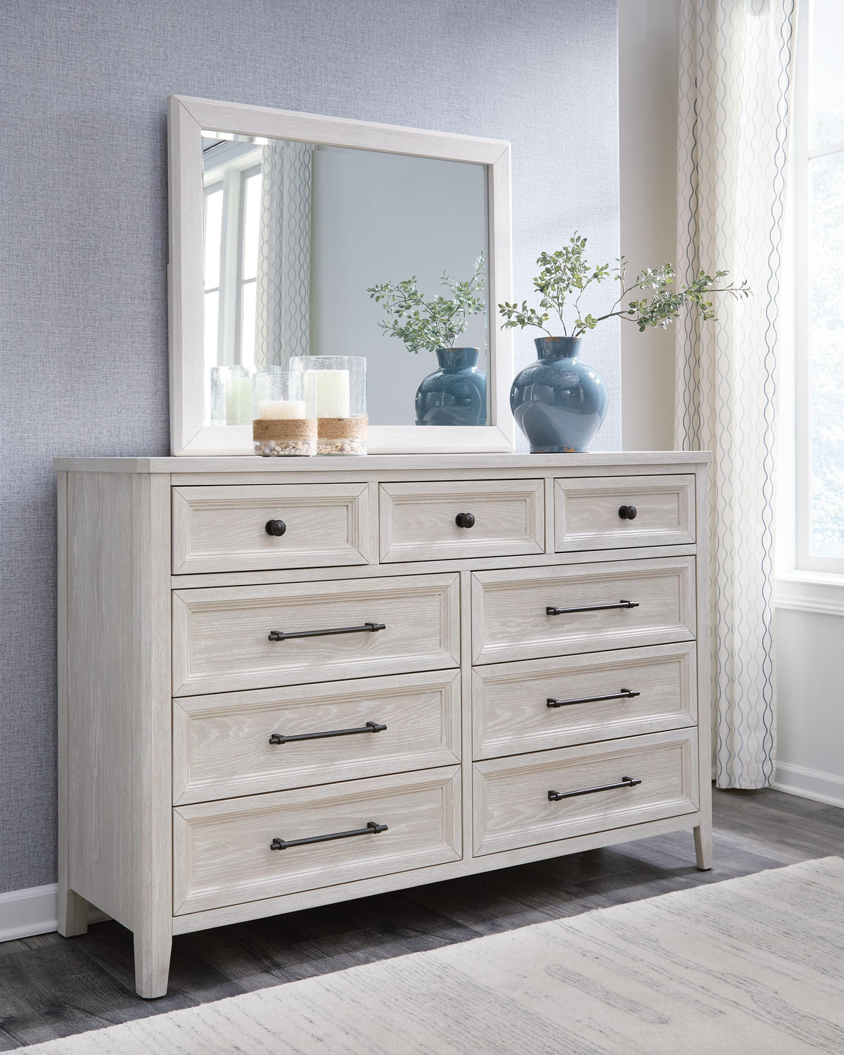 Darbonton Dove White Storage Panel Bedroom Set from Ashley - Luna Furniture