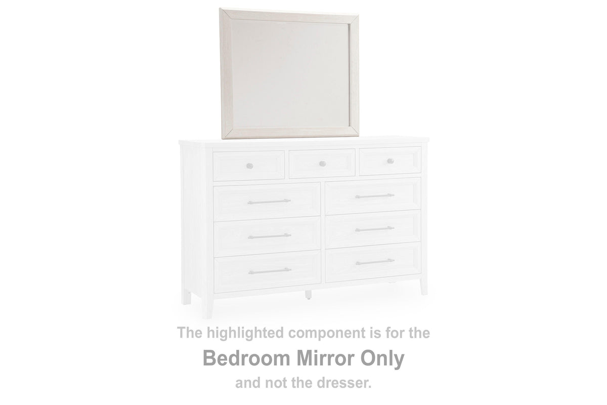 Darbonton Dove White Bedroom Mirror from Ashley - Luna Furniture