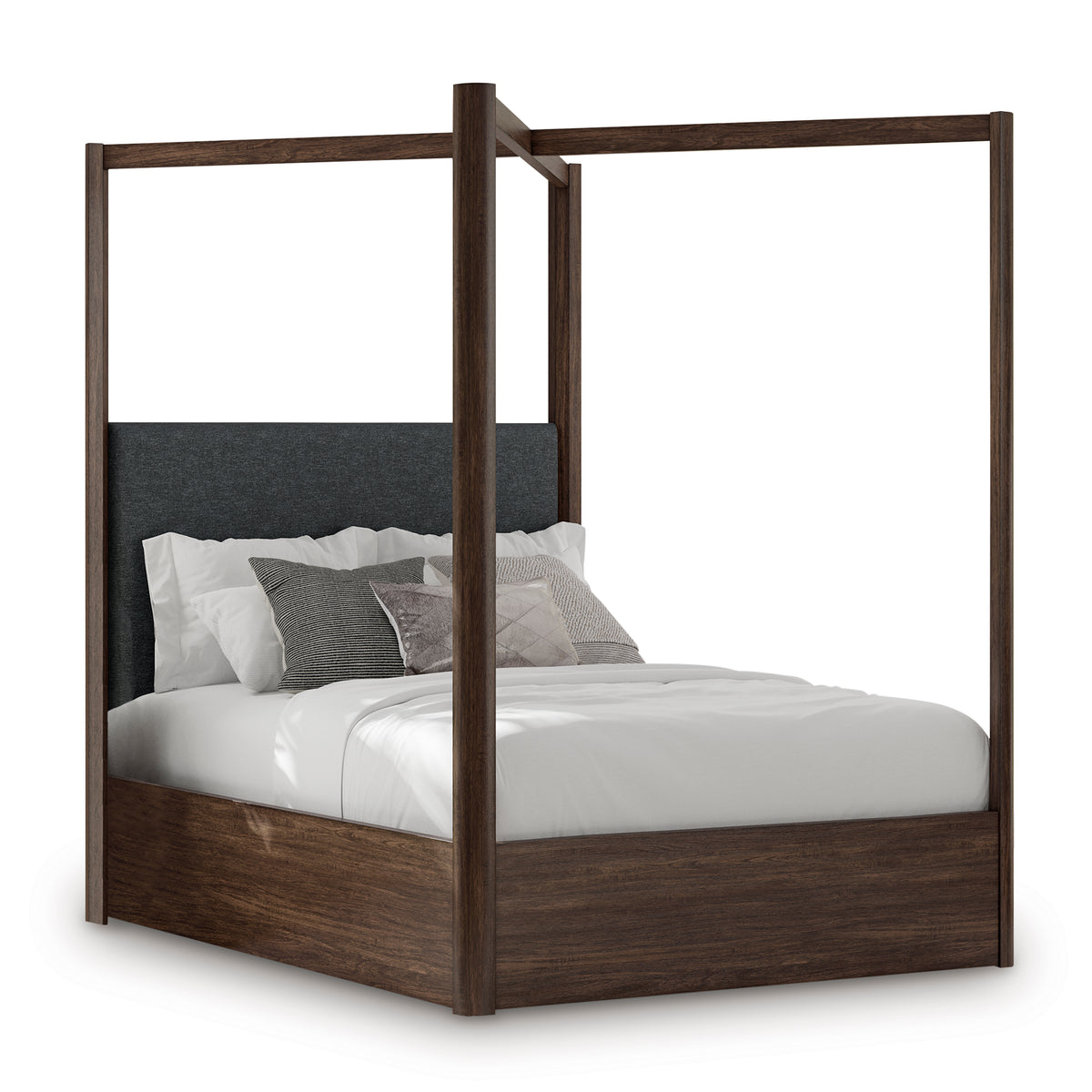 Dilenno Dark Brown Canopy Bedroom Set from Ashley Furniture - Luna Furniture
